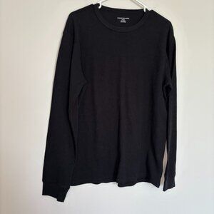 AMAZON Essentials NWOT Mens Thermal XL Black Waffle Winter Layer Foundation